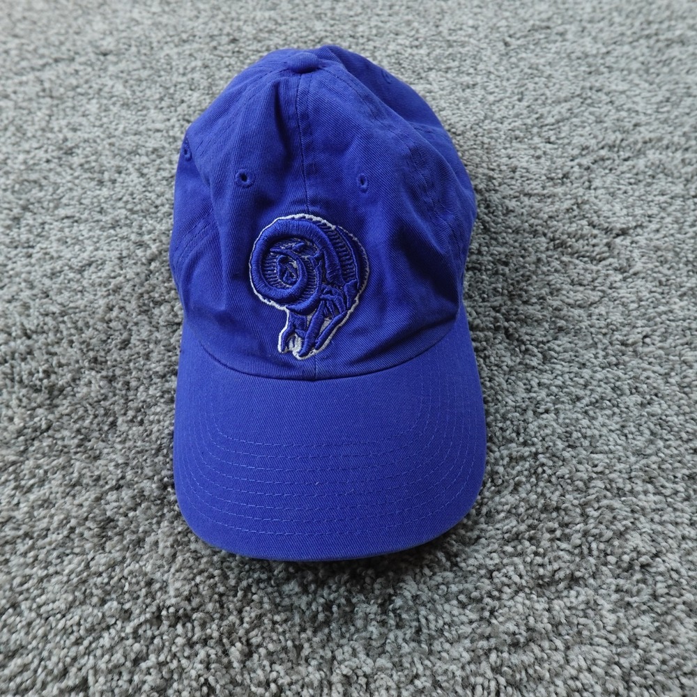 Los Angeles Rams Hat Cap Blue Adjustable Strap Backโ NFL Football Fanatics Mens